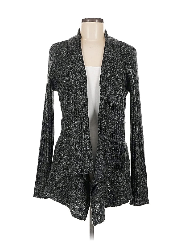Pre-owned 89th & Madison Cardigan Sweater In Gray