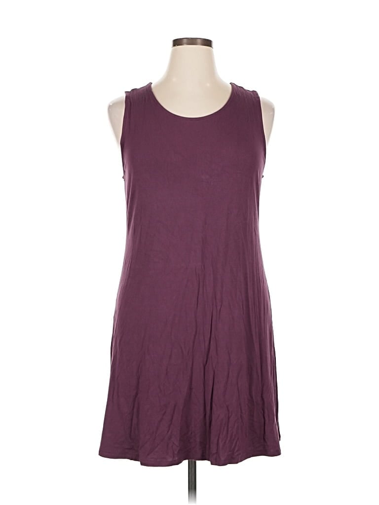 Pre-owned Market & Spruce Casual Dress In Burgundy