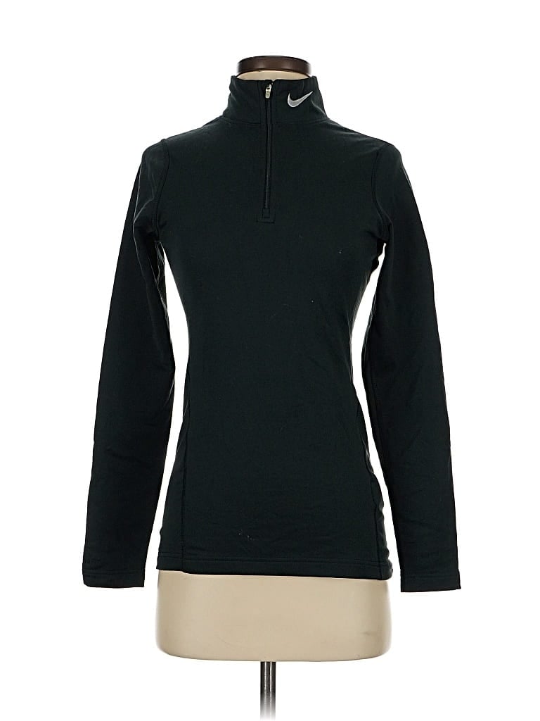 Pre-owned Nike Fleece Jacket In Green