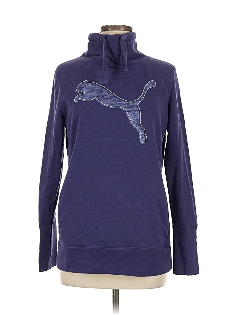 Pre-owned Puma Fleece Jacket In Purple