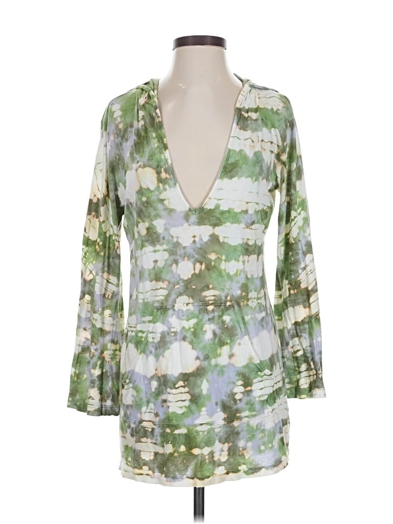 Pre-owned Soft Surroundings Cardigan Sweater In Green