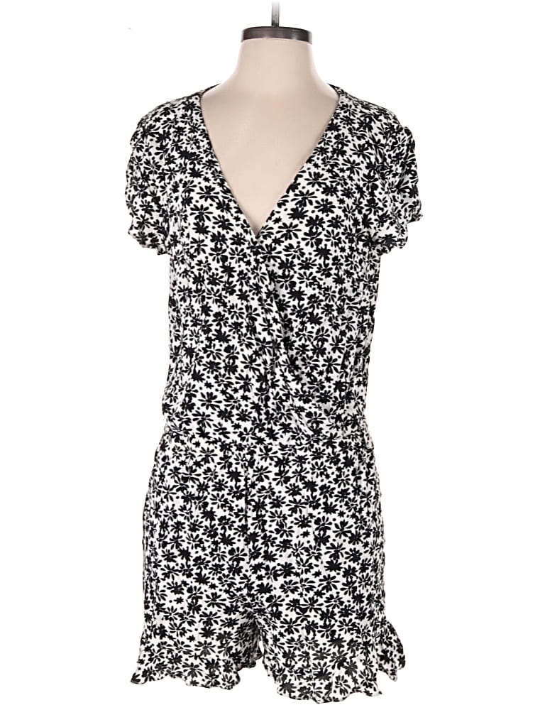 Pre-owned Ann Taylor Loft Romper In White