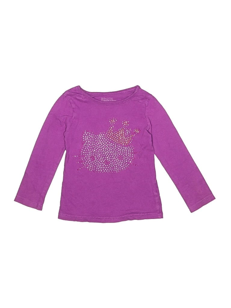 Pre-owned Hello Kitty Kids' Long Sleeve T-shirt In Purple