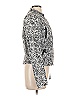Sam Edelman 100% Polyester Graphic Silver Black Jacket Size L - photo 4