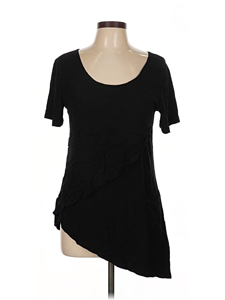 Pre-owned Zen Knits Short Sleeve T-shirt In Black