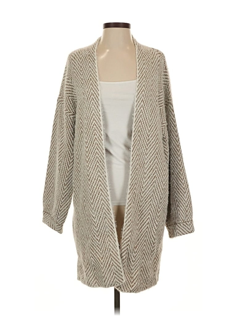 Pre-owned Pink Lily Cardigan Sweater In Brown