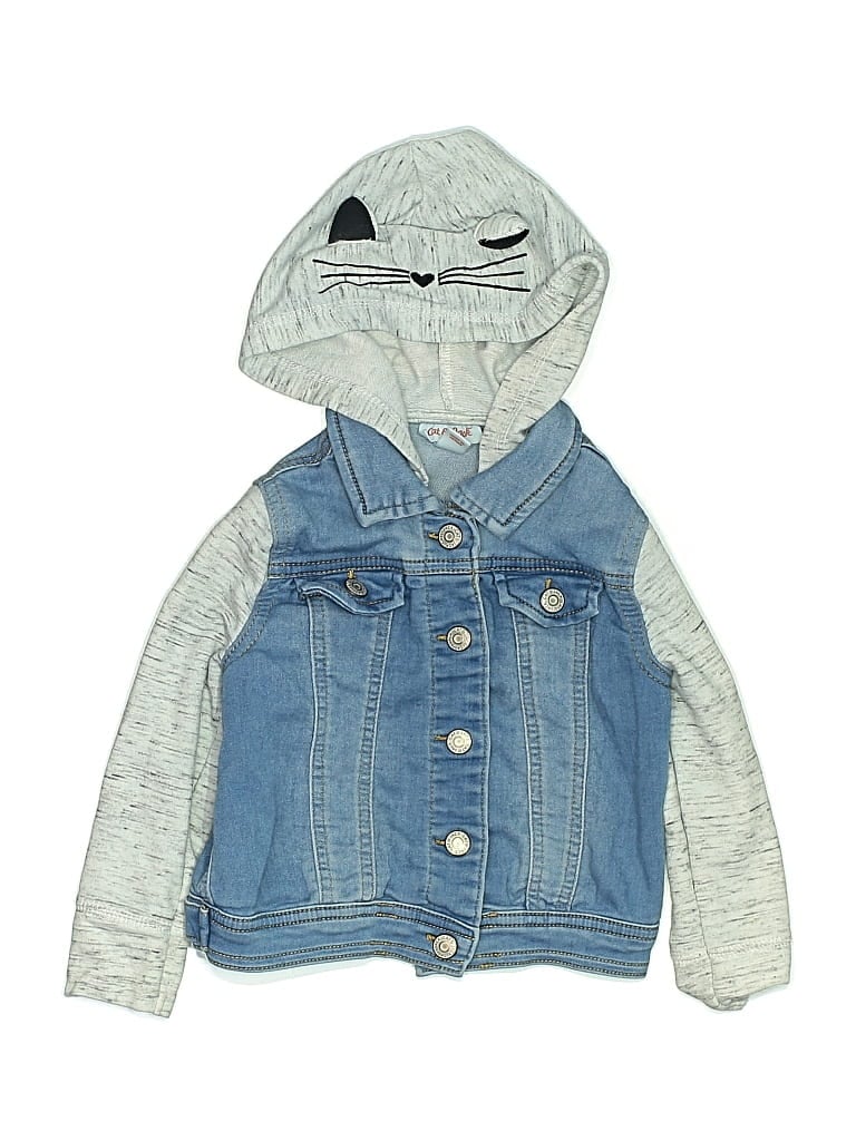 Pre-owned Cat & Jack Kids' Denim Jacket In Blue
