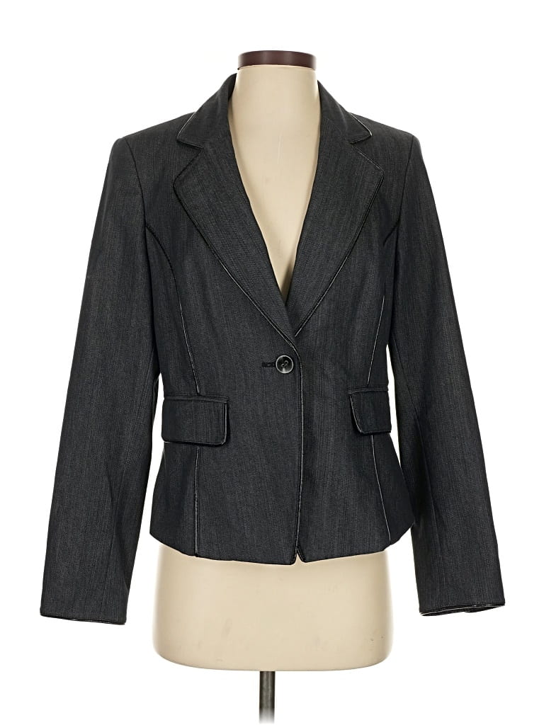 Pre-owned Nine West Blazer Jacket In Gray