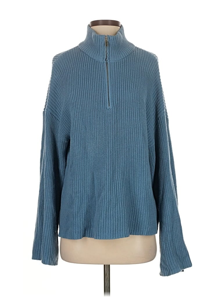 Pre-owned Edikted Pullover Sweater In Blue