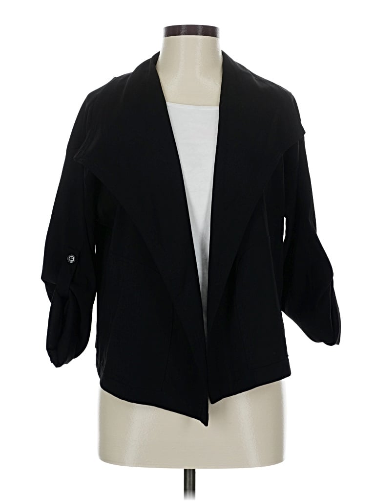 Pre-owned Max Studio Blazer Jacket In Black