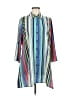 Melissa Paige Stripes Blue 3/4 Sleeve Blouse Size M - photo 1