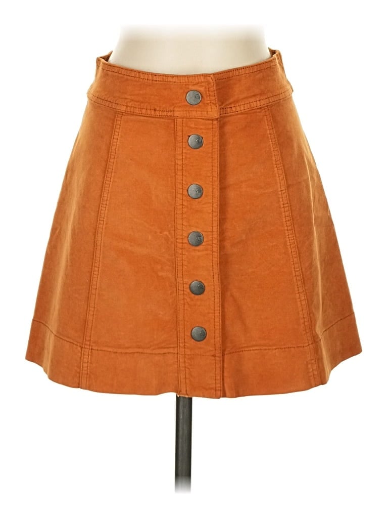 Pre-owned Madewell Casual Skirt In Orange