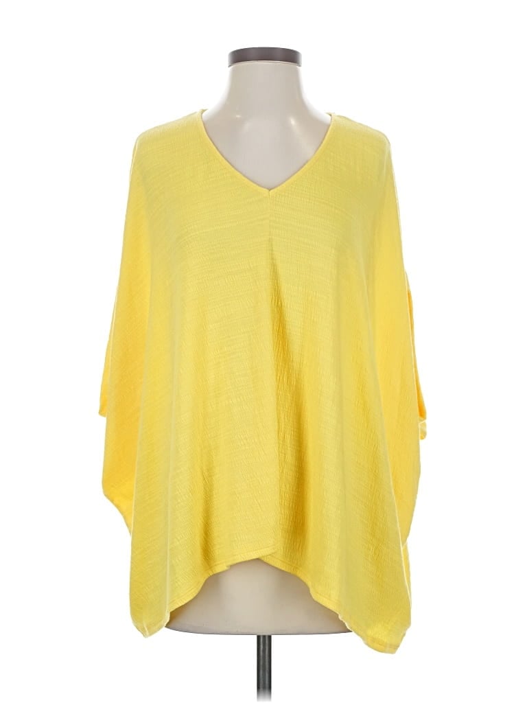 Pre-owned Laurie Felt 3/4 Sleeve T-shirt In Yellow