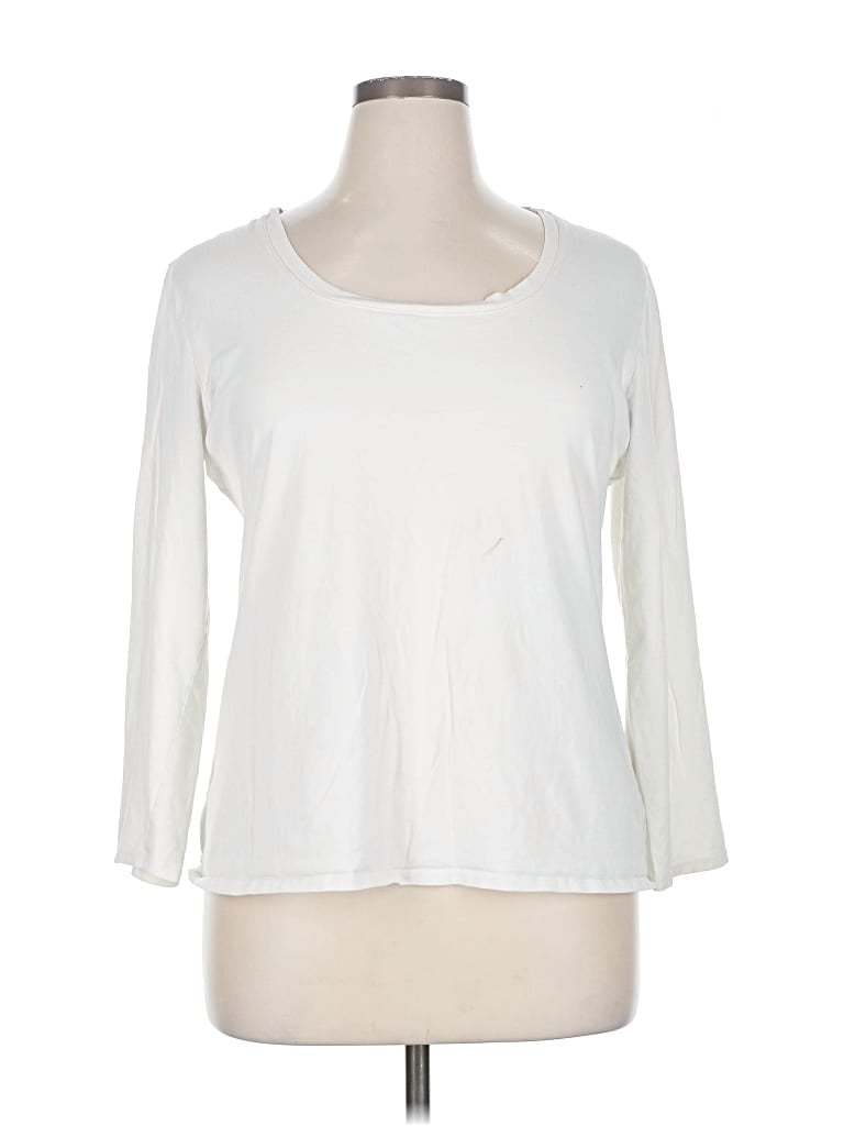 Pre-owned Soma 3/4 Sleeve T-shirt In White