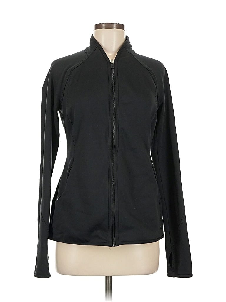 Pre-owned Gap Fit Track Jacket In Black