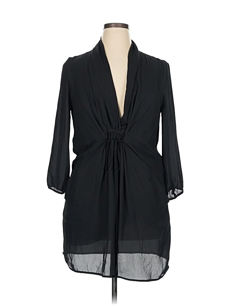 Pre-owned Bar Iii Casual Dress In Black