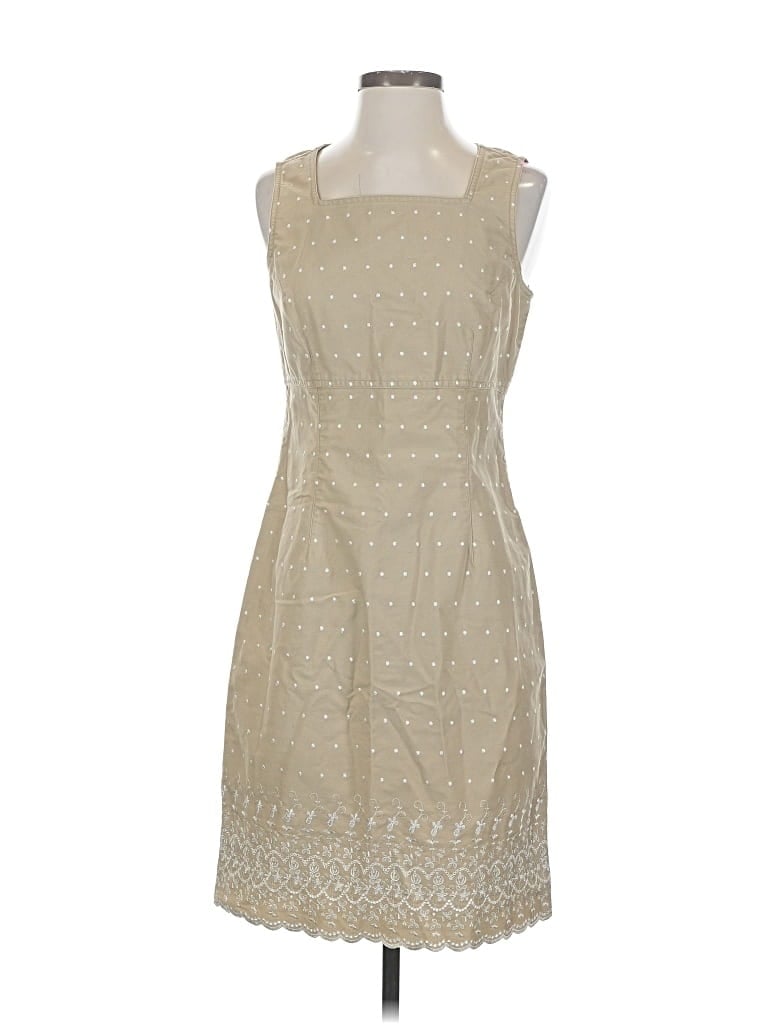 Pre-owned Lizwear By Liz Claiborne Casual Dress In Brown