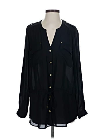 Black Rainn Long Sleeve Blouse (view 1)