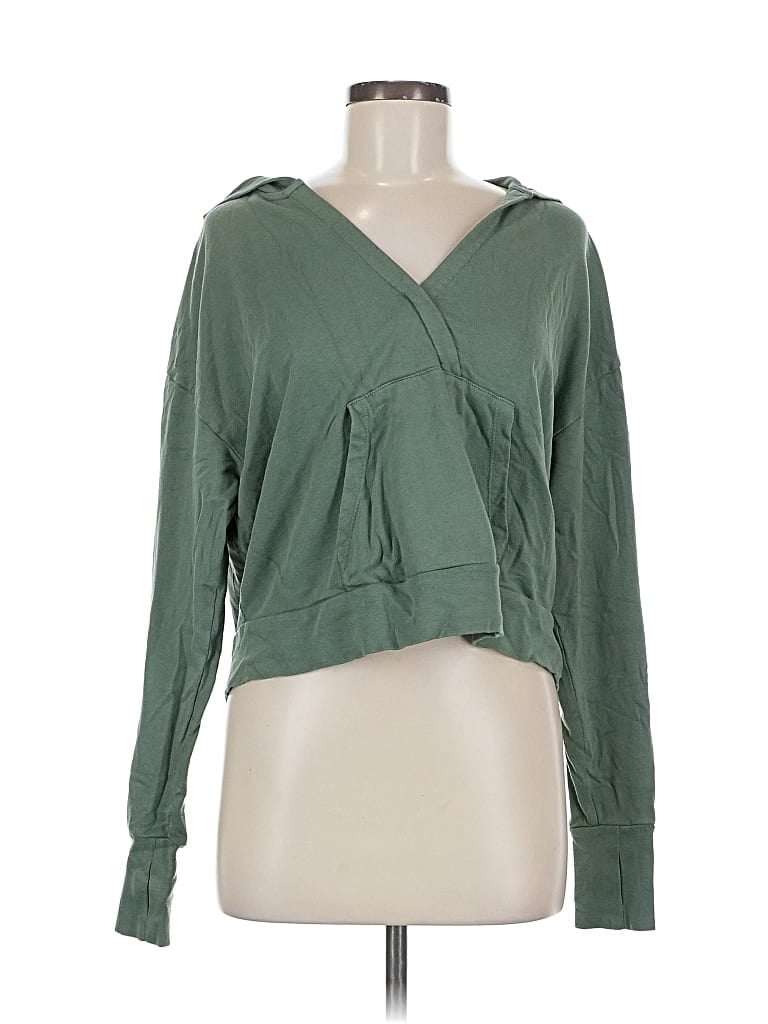 Pre-owned Sweaty Betty Pullover Hoodie In Green