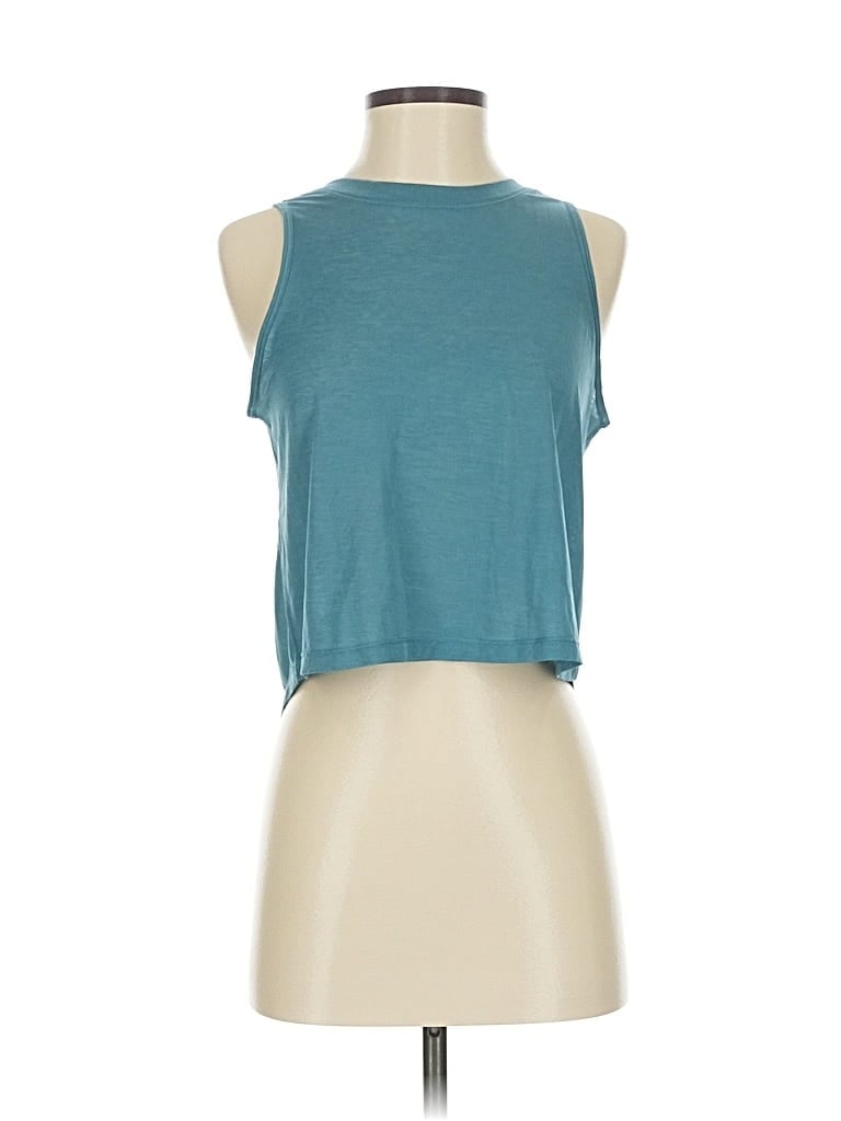 Pre-owned Athleta Sleeveless T-shirt In Blue