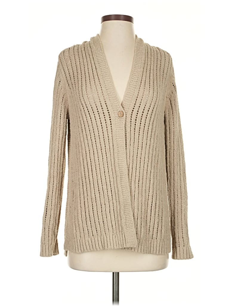 Pre-owned Jjill Cardigan Sweater In Brown