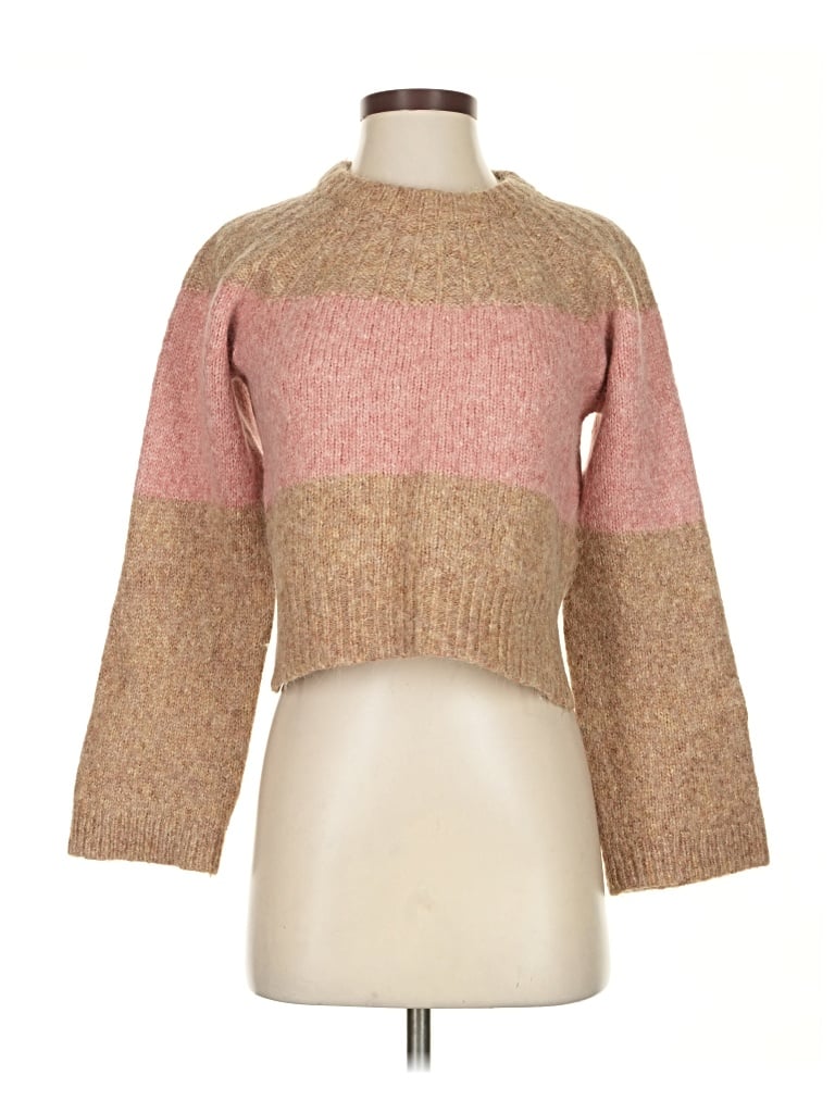 Pre-owned Joie Wool Pullover Sweater In Brown