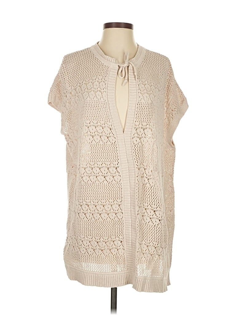 Pre-owned Purejill Poncho In White