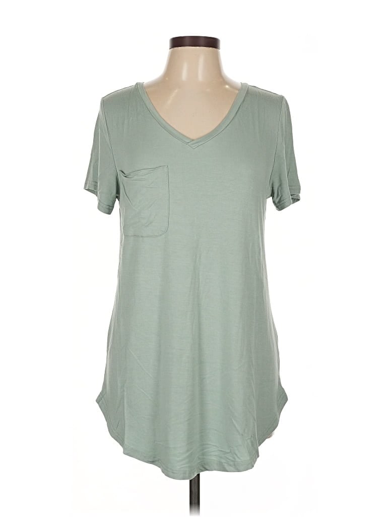 Pre-owned Unbranded Short Sleeve T-shirt In Green