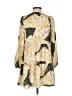 Greylin 100% Polyester Print Yellow Casual Dress Size XS - photo 2