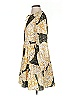 Greylin 100% Polyester Print Yellow Casual Dress Size XS - photo 5