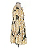 Greylin 100% Polyester Print Yellow Casual Dress Size XS - photo 4