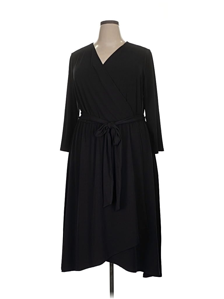 Pre-owned Lane Bryant Casual Dress In Black