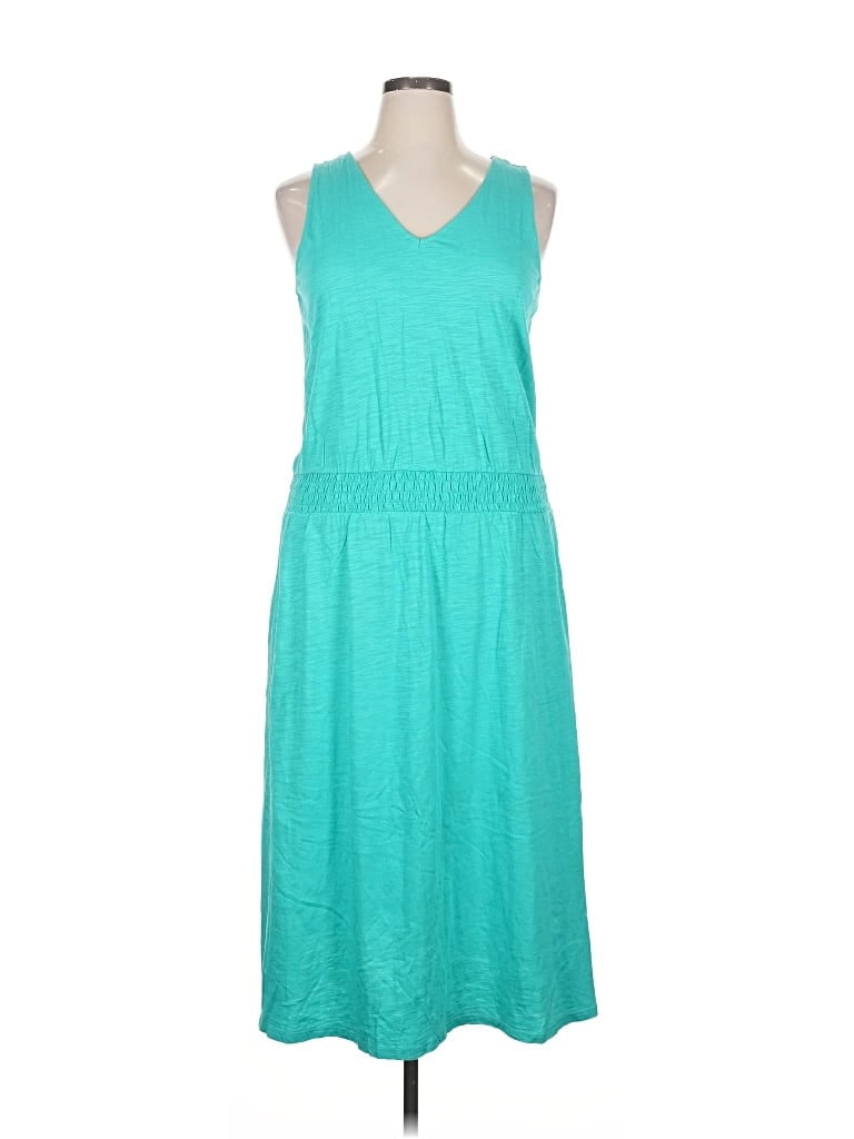 Pre-owned Belle By Kim Gravel Casual Dress In Blue