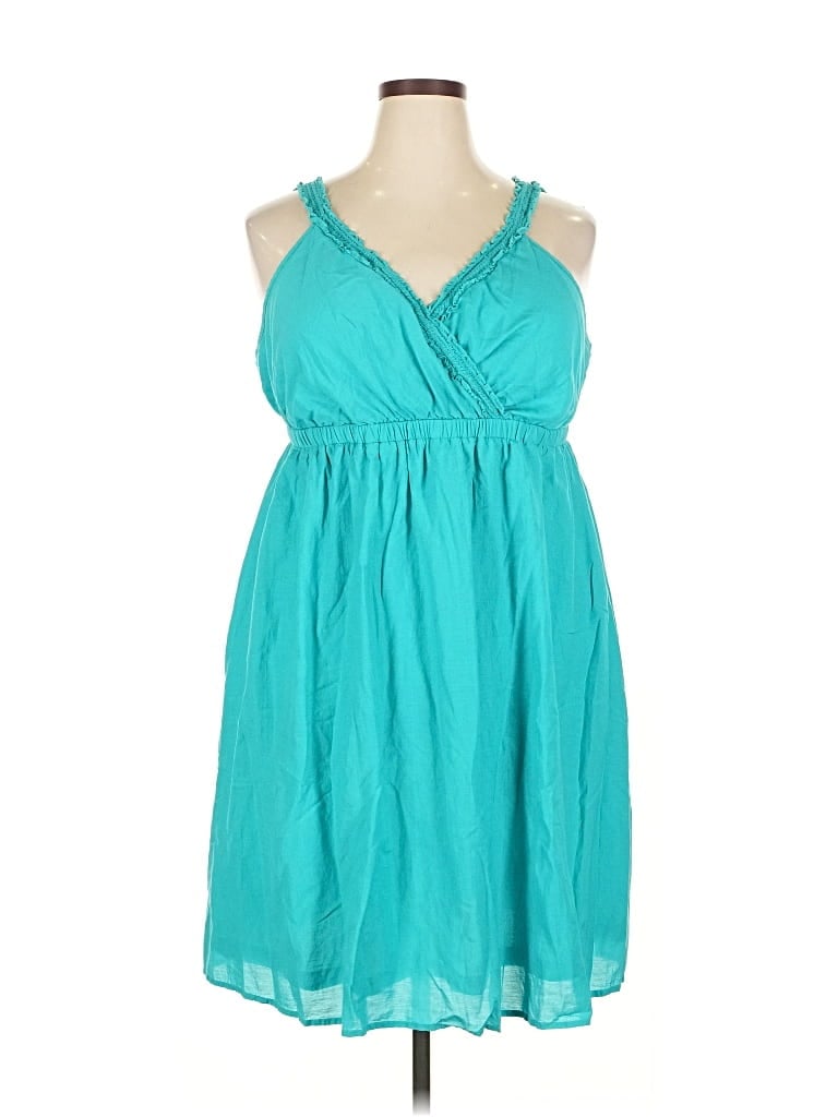 Pre-owned Lane Bryant Casual Dress In Blue