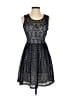 Guess 100% Polyester Argyle Blue Cocktail Dress Size 2 - photo 1