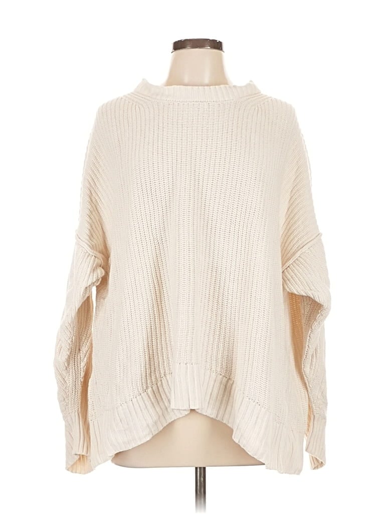 Pre-owned American Eagle Outfitters Poncho In White