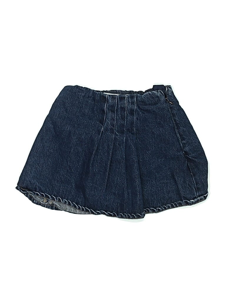 Pre-owned Zara Kids' Denim Skirt In Blue