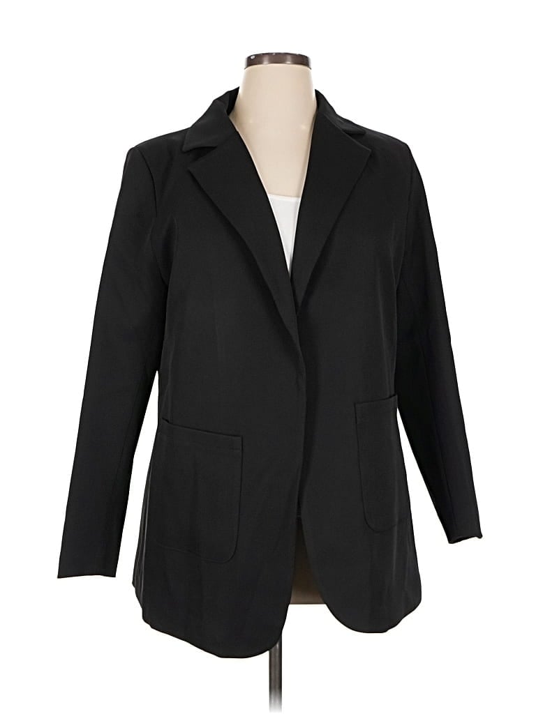Pre-owned Assorted Brands Blazer Jacket In Black