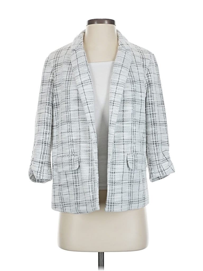 Pre-owned Elle Blazer Jacket In Gray