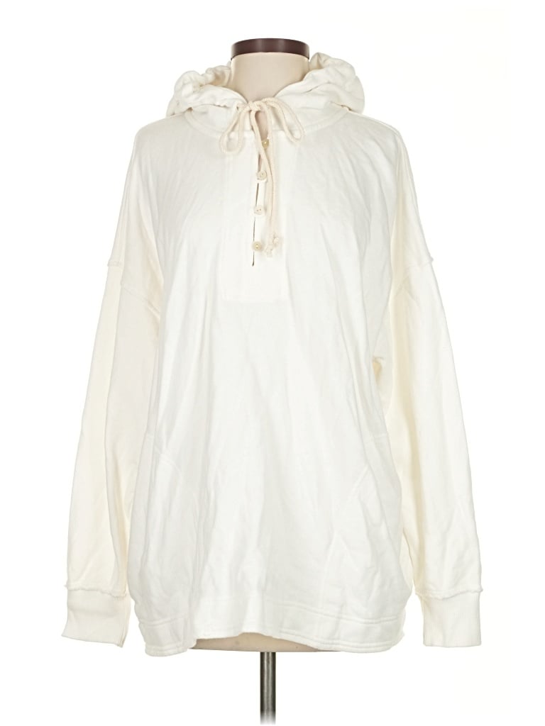 Pre-owned Aerie Pullover Hoodie In White