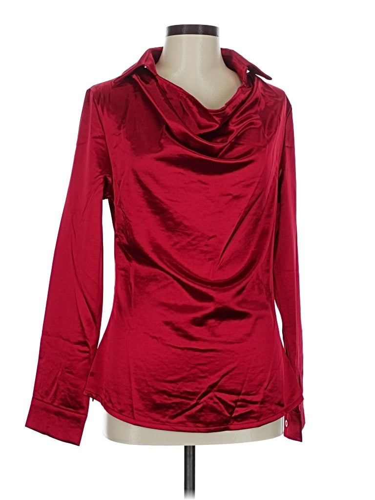 Assorted Brands Long Sleeve Blouse In Red