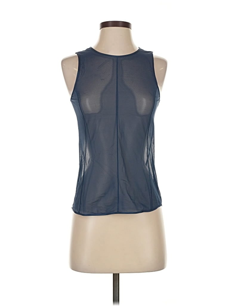 Pre-owned Uniqlo Sleeveless T-shirt In Blue