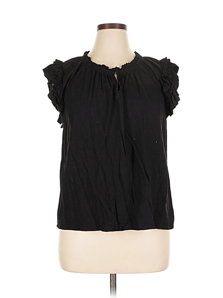 Pre-owned Old Navy Sleeveless Blouse In Black