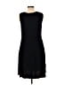 Talbots 100% Rayon Solid Black Casual Dress Size 10 - photo 2