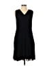 Talbots 100% Rayon Solid Black Casual Dress Size 10 - photo 1