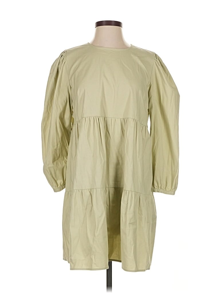 Pre-owned Reformation Casual Dress In Green