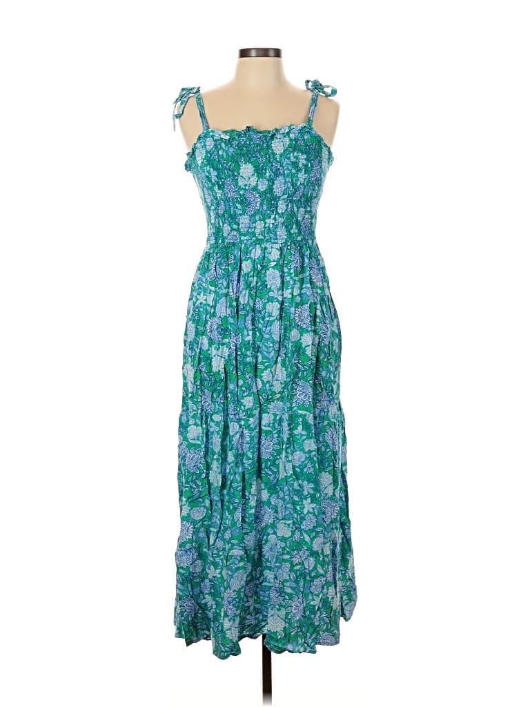 Pre-owned Japna Casual Dress In Blue