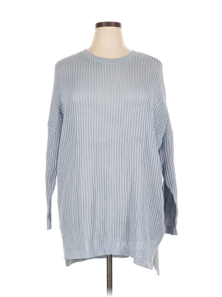 Pre-owned Express Pullover Sweater In Gray
