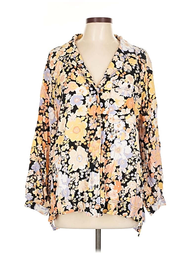 Pre-owned Rachel Zoe Long Sleeve Blouse In Yellow