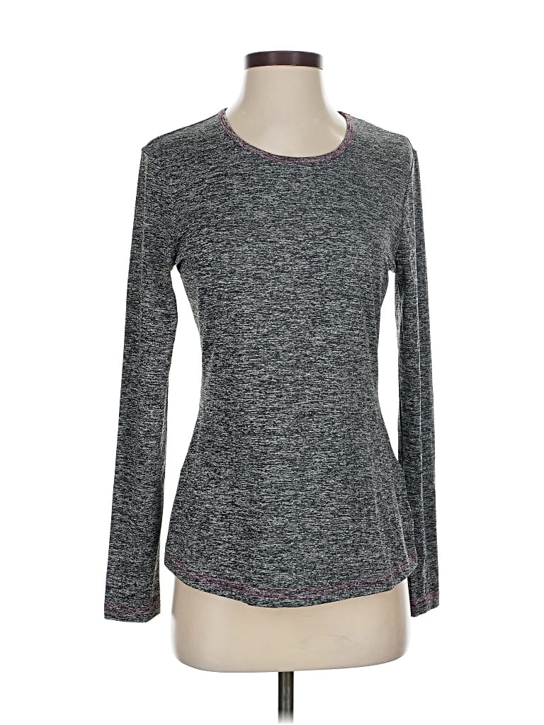 Pre-owned Assorted Brands Long Sleeve T-shirt In Gray